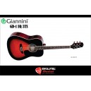 Violão Giannini GD-1 EQ 3TS 3 Tone Sunburst / Elétrico com afinador