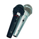 Microfone Duplo CSR 505 com fio (estilo karaokê)