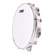 Pandeiro PHX (Music Instruments) 83ABS-WH LE Acrílico 10" Pele Leitosa Branco / ABS