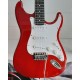 Guitarra Elétrica Giannini G-100 Translucent Red com escudo White (TR/WH) Vermelha brilhante