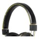 Fone de Ouvido Yoga CD-67 / Headphone / Preto com dourado