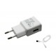 Carregador / Adapator MXT USB 5V / 2.1A / Branco / Celular, smartphone, tablet etc... 