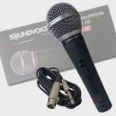 Microfone Soundvoice SM58S + Cabo 3m XLR x P10