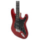 Guitarra Elétrica Giannini G-101 Metallic Red  (MR/BK) HSS