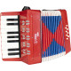 Sanfona (Acordeon) Infantil Spring KIDS SPK-17 / Vermelha / Teclas