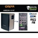 Caixa Ativa Onerr Ambience 200/12BT - Montana -Bluetooth/Usb/Sd/Fm