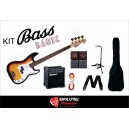 Kit Bass Basic: Baixo PHX + Cubo Ibanez + Pedaleira Zoom + Acessórios