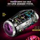 Caixa Pulse (Multilaser) Bazooka Paint Blast II 120W - SP362 / Portátil / Bateria Recarregável / Bluetooth