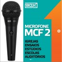 Microfone Com Fio Boxx MCF-2 / Acompanha cabo, suporte, bocal