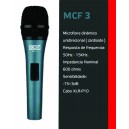 Microfone Com Fio Boxx MCF-3 / Acompanha cabo, suporte, bocal