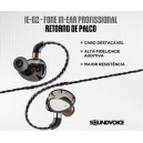 Fone Soundvoice Lite IE-02 Retorno Palco In-ear / Intra-auricular / 2 Drivers / Cabo Destacável