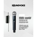 Microfone Soundvoice MM-120SF (VHF) Baixa Qualidade (Até 10 Metros Somente)